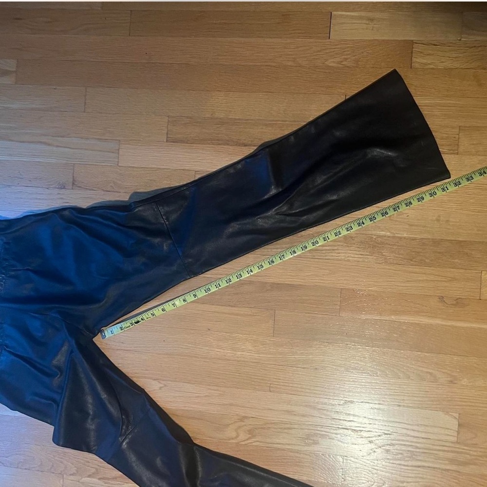 Zara Black Leather Pants - Picture 5 of 7